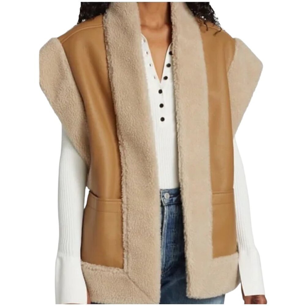A.L.C. Sutton Faux Shearling Vest